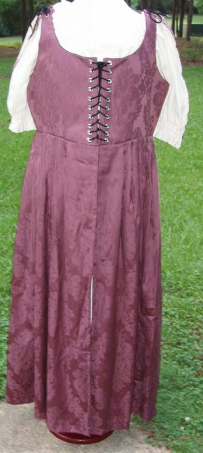 Rose Brocade Irish Overdress, custom size