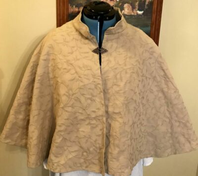 Victorian Capelet in our Leaf Fabric