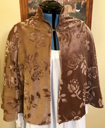 Velvet capelet