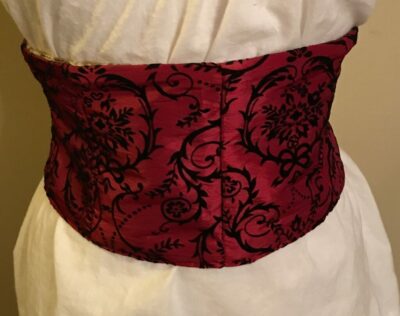 Waist Cincher Small Red Taffeta waist 28