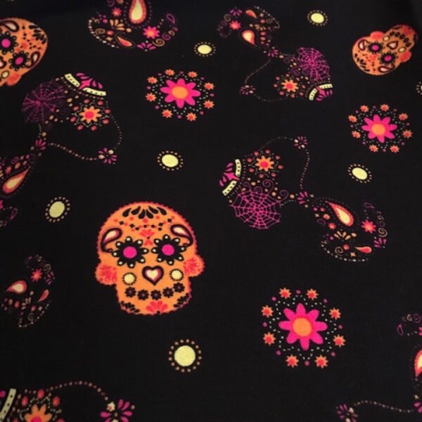 sugar skulls fabric