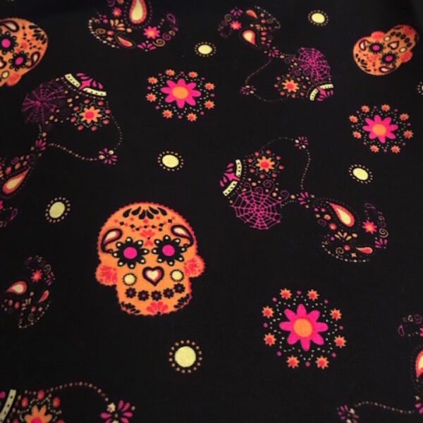 sugar skulls fabric