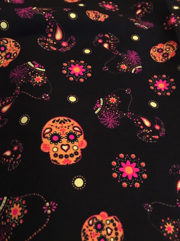 sugar skulls fabric