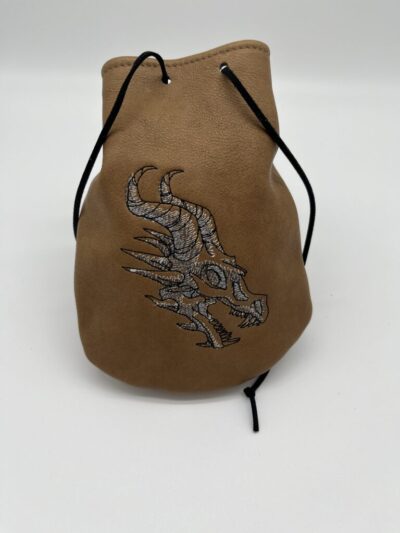 Dragon Belt Pouch in light brown beige
